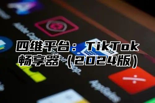 四维平台：TikTok畅享器2025版