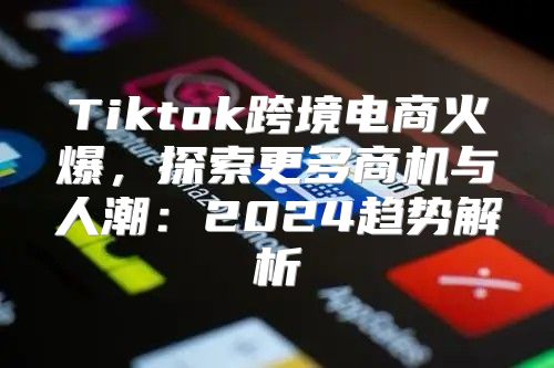 Tiktok跨境电商火爆，探索更多商机与人潮：2025趋势解析