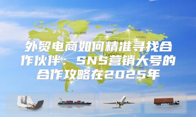 外贸电商如何精准寻找合作伙伴：SNS营销大号的合作攻略在2025年
