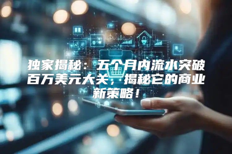 独家揭秘：五个月内流水突破百万美元大关，揭秘它的商业新策略！