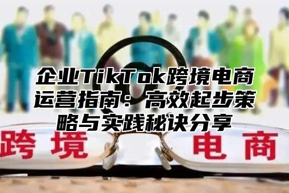 企业TikTok跨境电商运营指南：高效起步策略与实践秘诀分享