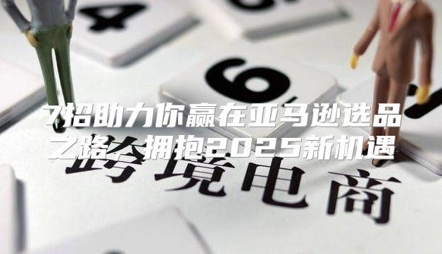 7招助力你赢在亚马逊选品之路，拥抱2025新机遇