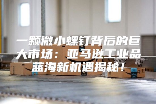一颗微小螺钉背后的巨大市场：亚马逊工业品蓝海新机遇揭秘！