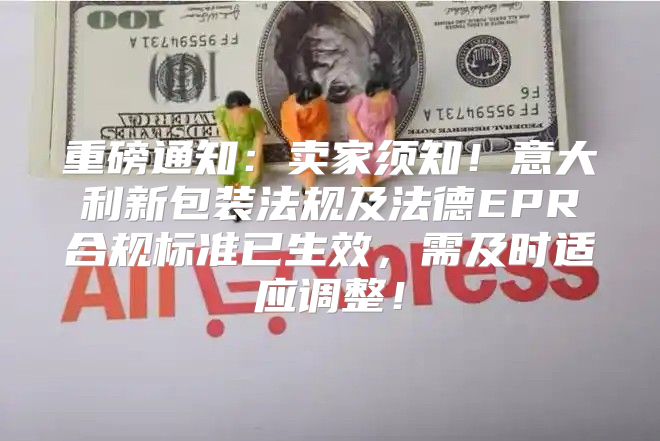 重磅通知：卖家须知！意大利新包装法规及法德EPR合规标准已生效，需及时适应调整！