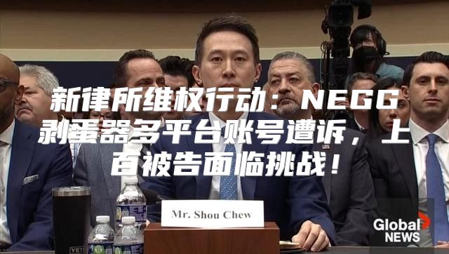 新律所维权行动：NEGG剥蛋器多平台账号遭诉，上百被告面临挑战！
