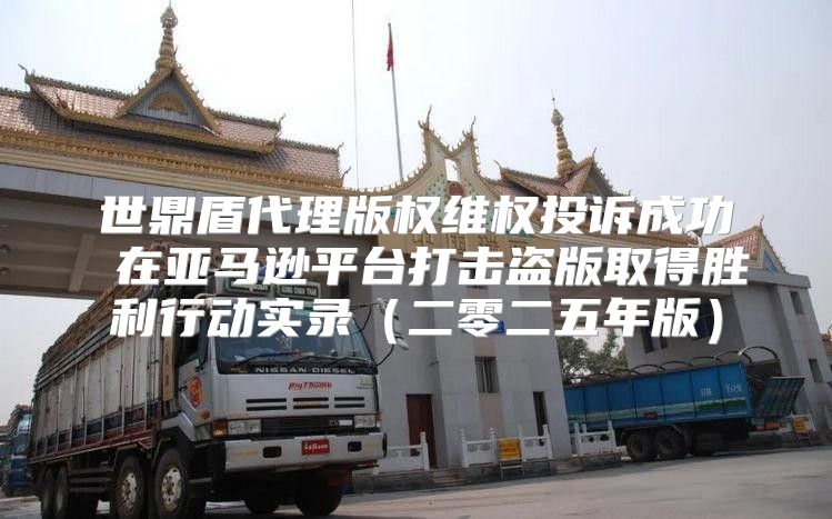 世鼎盾代理版权维权投诉成功 在亚马逊平台打击盗版取得胜利行动实录二零二五年版