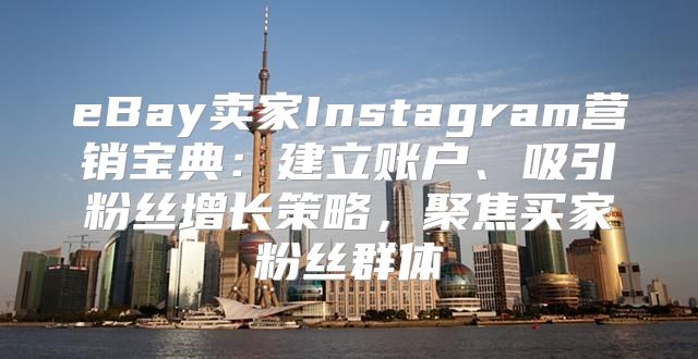 eBay卖家Instagram营销宝典：建立账户、吸引粉丝增长策略，聚焦买家粉丝群体