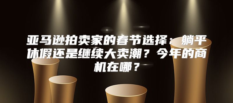 亚马逊拍卖家的春节选择：躺平休假还是继续大卖潮？今年的商机在哪？