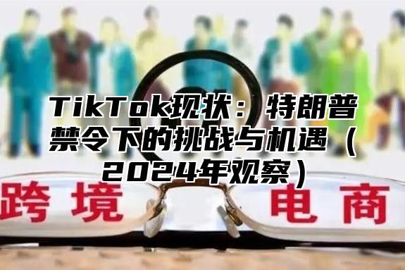 TikTok现状：特朗普禁令下的挑战与机遇2025年观察
