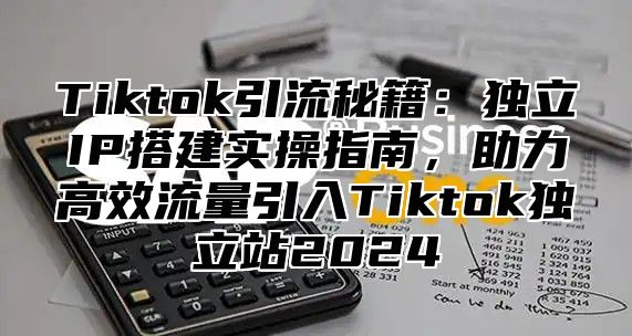 Tiktok引流秘籍：独立IP搭建实操指南，助力高效流量引入Tiktok独立站2025