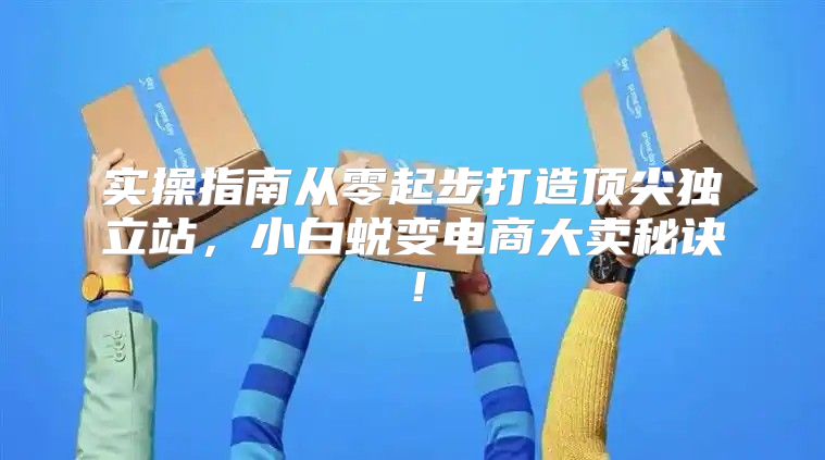 实操指南从零起步打造顶尖独立站，小白蜕变电商大卖秘诀！