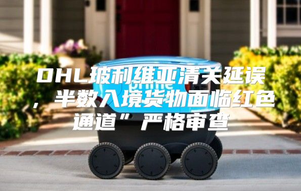 DHL玻利维亚清关延误，半数入境货物面临红色通道”严格审查