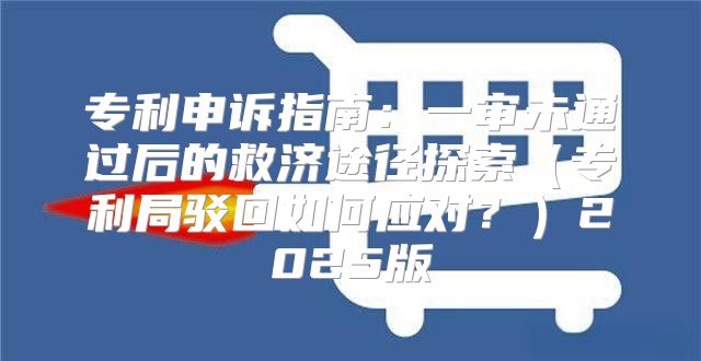 专利申诉指南：一审未通过后的救济途径探索专利局驳回如何应对？2025版