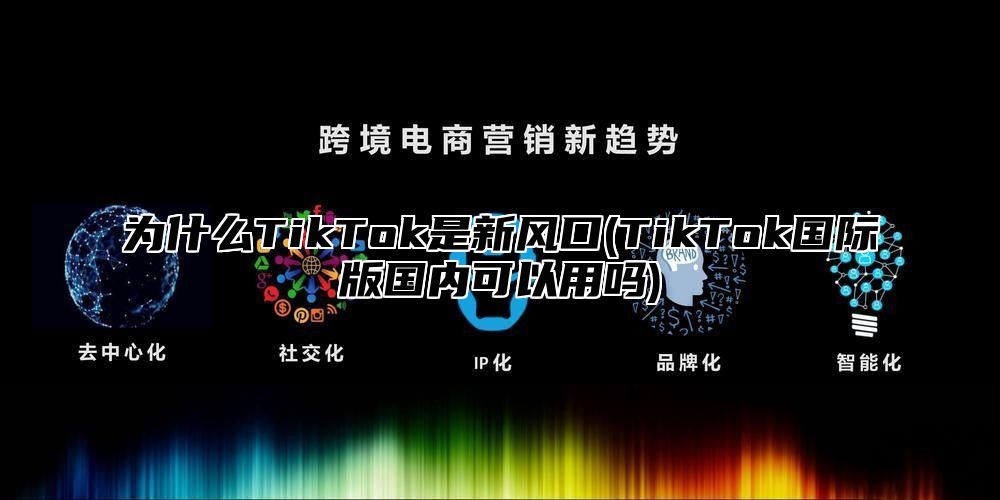 为什么TikTok是新风口(TikTok国际版国内可以用吗)