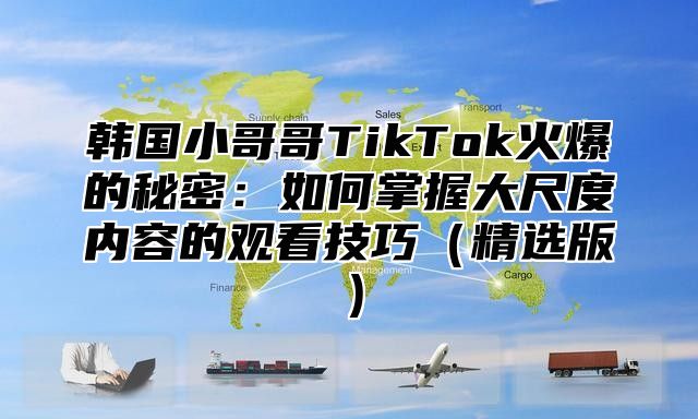 韩国小哥哥TikTok火爆的秘密：如何掌握大尺度内容的观看技巧精选版