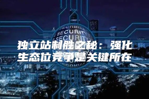 独立站制胜之秘：强化生态位竞争是关键所在