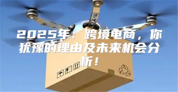2025年：跨境电商，你犹豫的理由及未来机会分析！