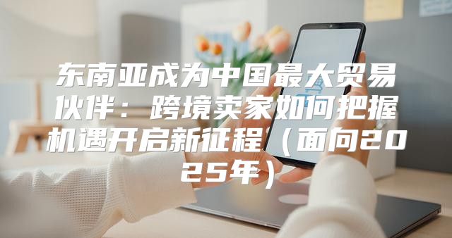 东南亚成为中国最大贸易伙伴：跨境卖家如何把握机遇开启新征程面向2025年