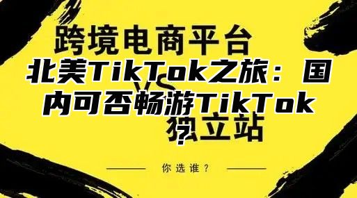 北美TikTok之旅：国内可否畅游TikTok？