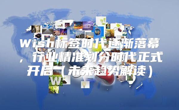 Wish标签时代逐渐落幕，行业精准划分时代正式开启未来趋势解读