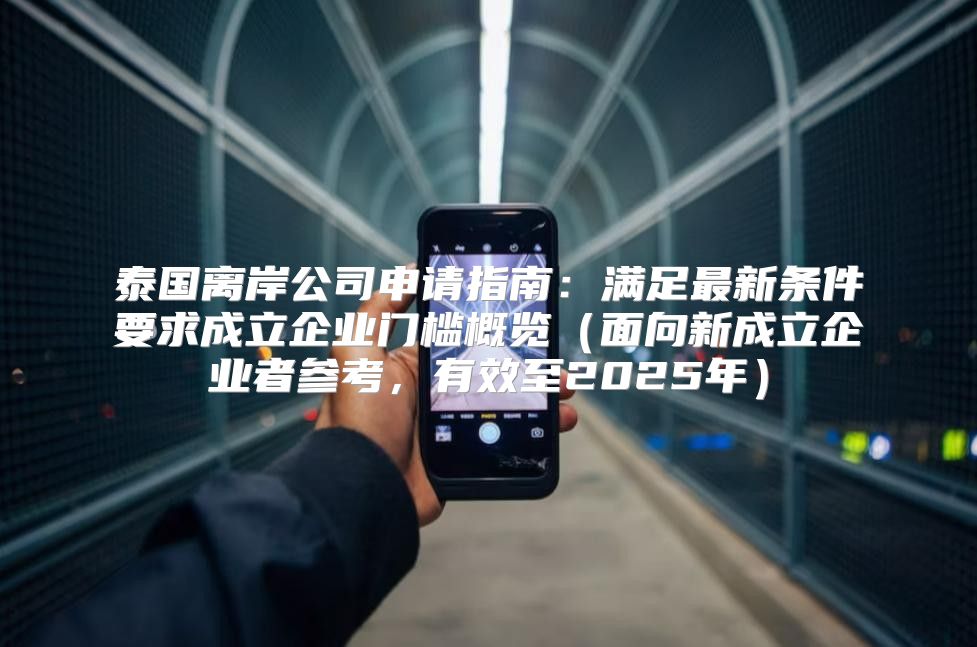 泰国离岸公司申请指南：满足最新条件要求成立企业门槛概览面向新成立企业者参考，有效至2025年