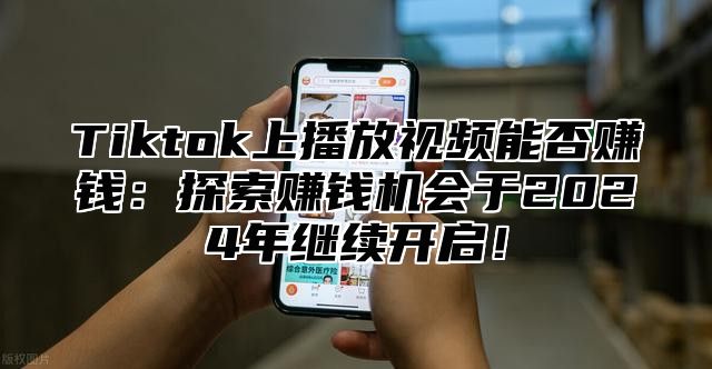 Tiktok上播放视频能否赚钱：探索赚钱机会于2025年继续开启！