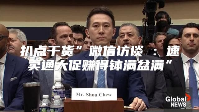 扒点干货”微信访谈③：速卖通大促赚得钵满盆满”