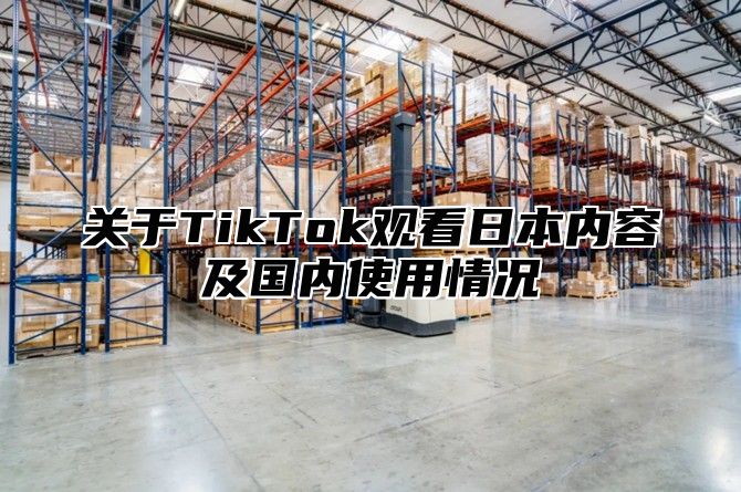 关于TikTok观看日本内容及国内使用情况
