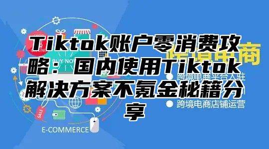 Tiktok账户零消费攻略：国内使用Tiktok解决方案不氪金秘籍分享