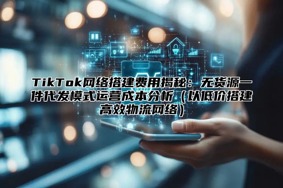 TikTok网络搭建费用揭秘：无货源一件代发模式运营成本分析以低价搭建高效物流网络