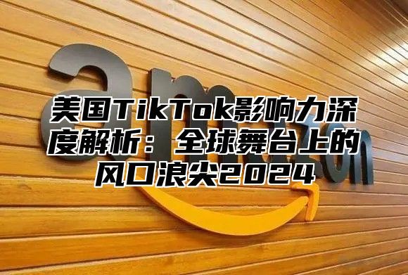 美国TikTok影响力深度解析：全球舞台上的风口浪尖2025