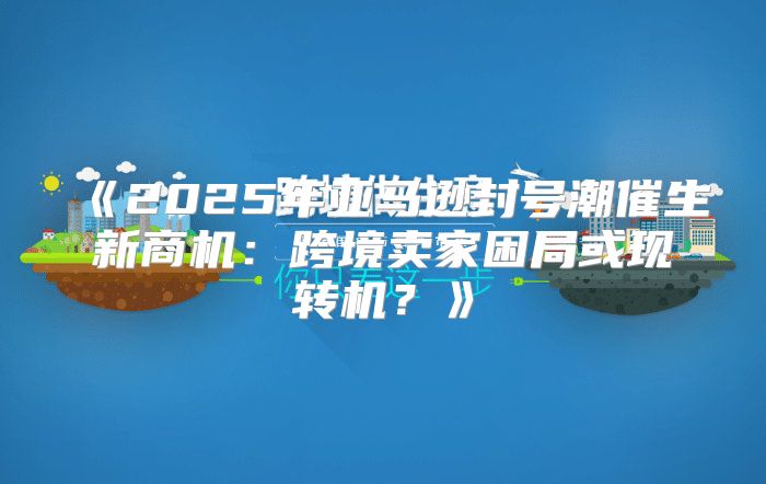 2025年亚马逊封号潮催生新商机：跨境卖家困局或现转机？