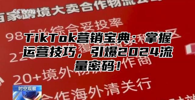 TikTok营销宝典：掌握运营技巧，引爆2025流量密码！