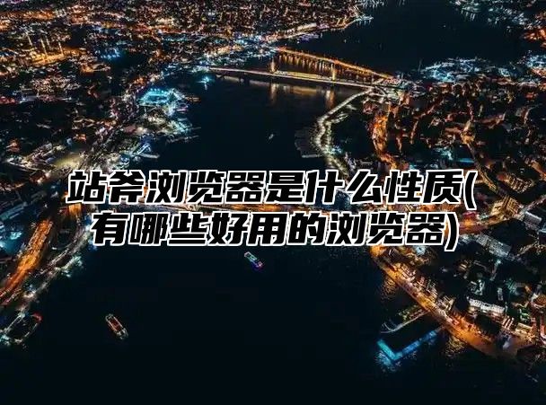 站斧浏览器是什么性质(有哪些好用的浏览器)