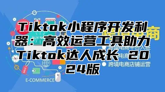 Tiktok小程序开发利器：高效运营工具助力Tiktok达人成长 2025版