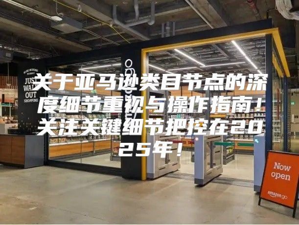 关于亚马逊类目节点的深度细节重视与操作指南！关注关键细节把控在2025年！