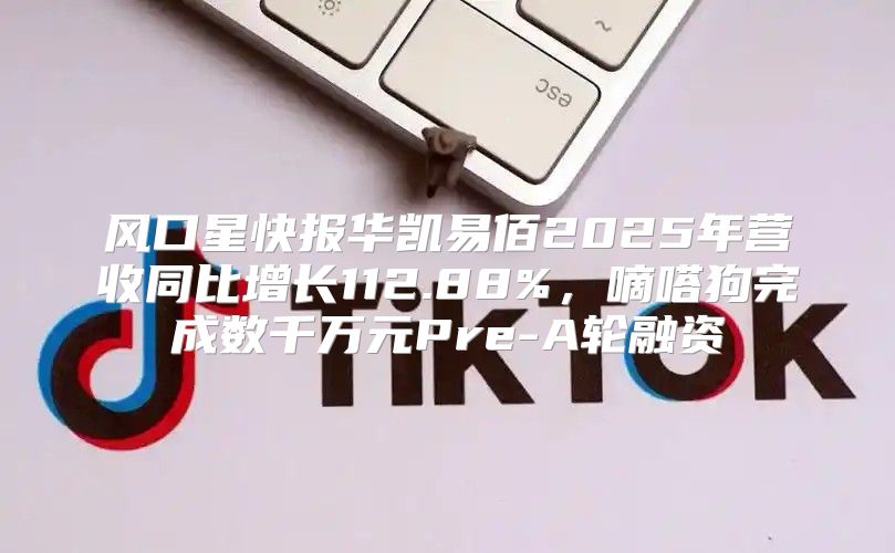 风口星快报华凯易佰2025年营收同比增长112.88%，嘀嗒狗完成数千万元Pre-A轮融资