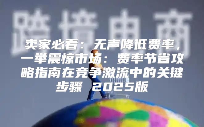 卖家必看：无声降低费率，一举震惊市场：费率节省攻略指南在竞争激流中的关键步骤 2025版
