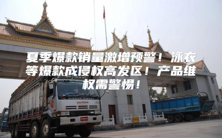 夏季爆款销量激增预警！泳衣等爆款成侵权高发区！产品维权需警惕！