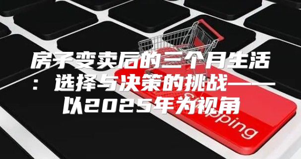 房子变卖后的三个月生活：选择与决策的挑战——以2025年为视角