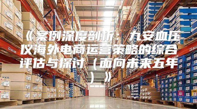 案例深度剖析：九安血压仪海外电商运营策略的综合评估与探讨面向未来五年