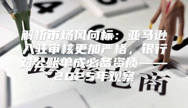 解析市场风向标：亚马逊入驻审核更加严格，银行对公账单成必备资质——2025年观察