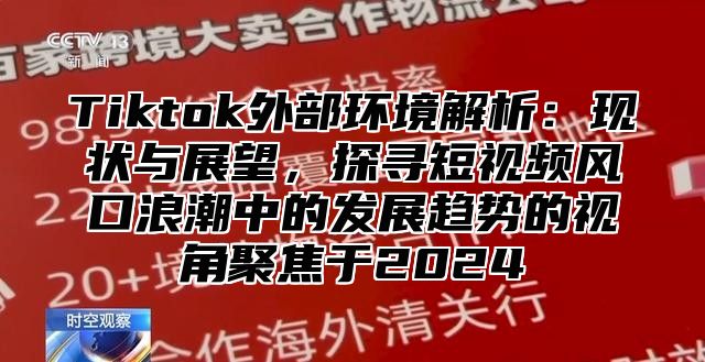 Tiktok外部环境解析：现状与展望，探寻短视频风口浪潮中的发展趋势的视角聚焦于2025