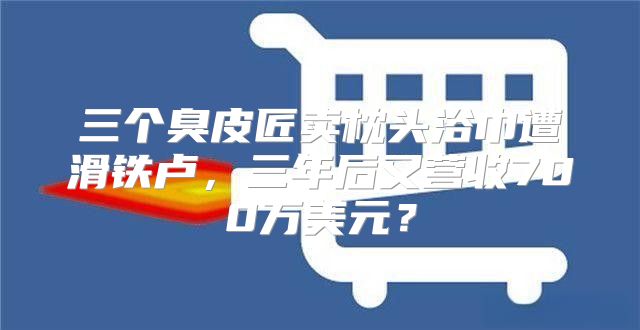 三个臭皮匠卖枕头浴巾遭滑铁卢，三年后又营收700万美元？