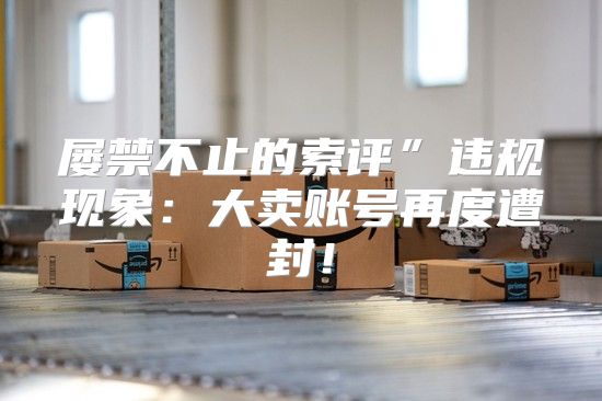屡禁不止的索评”违规现象：大卖账号再度遭封！