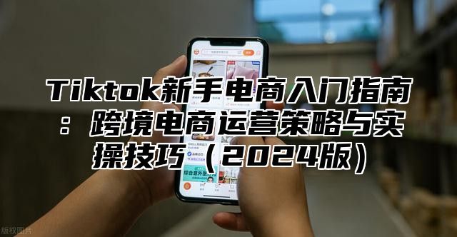 Tiktok新手电商入门指南：跨境电商运营策略与实操技巧2025版