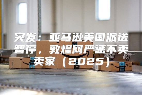 突发：亚马逊美国派送暂停，敦煌网严惩不卖卖家2025
