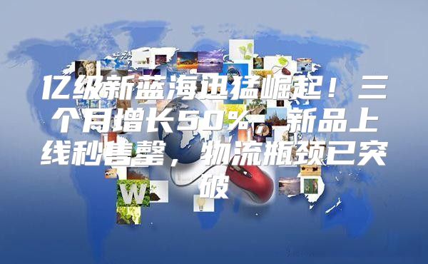 亿级新蓝海迅猛崛起！三个月增长50%，新品上线秒售罄，物流瓶颈已突破