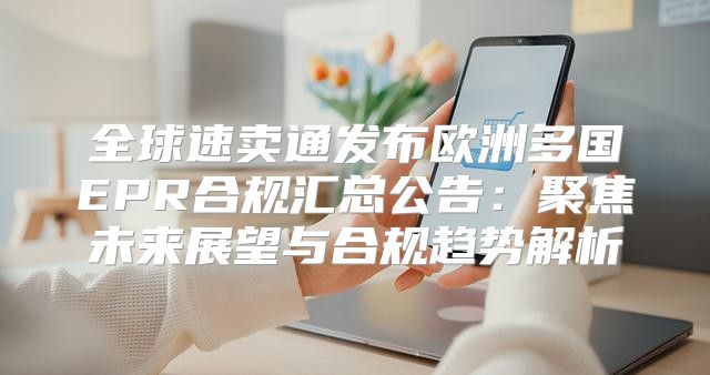 全球速卖通发布欧洲多国EPR合规汇总公告：聚焦未来展望与合规趋势解析
