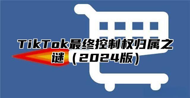 TikTok最终控制权归属之谜2025版